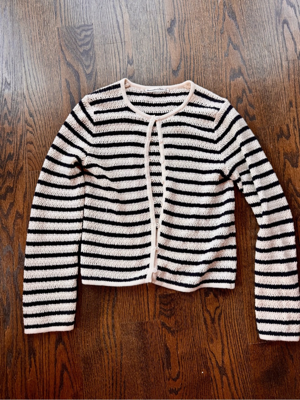 Abercrombie Blue & White Cardigan